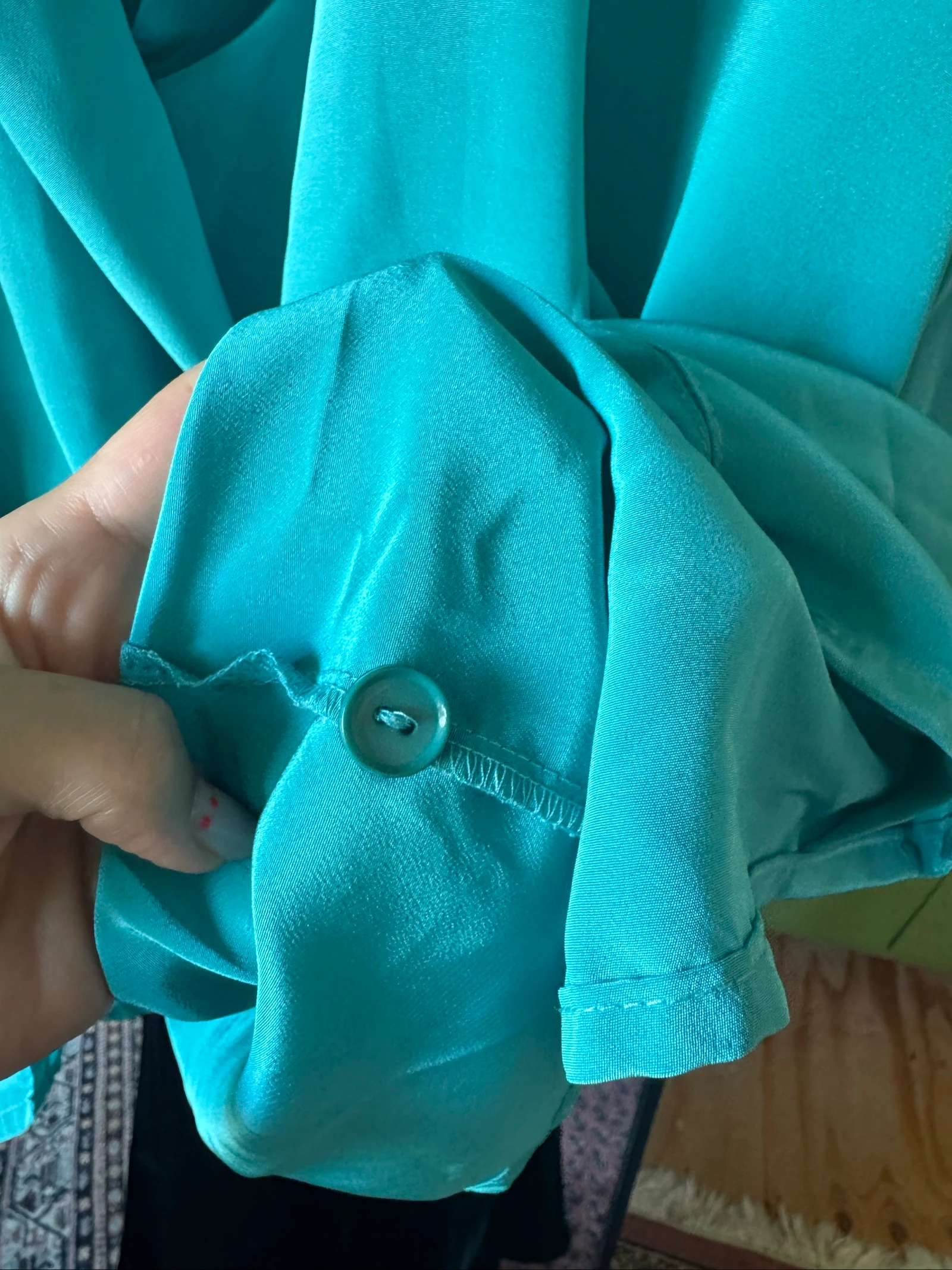 Blusa vintage turquesa – photo 7